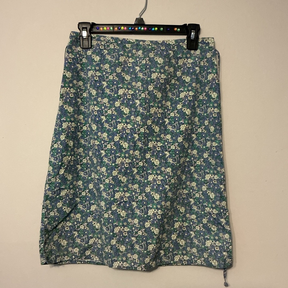 No Boundaries Juniors Floral A-Line Skirt